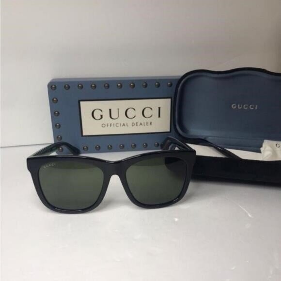 ? - New Authentic Gucci GG0057SK 002 56 GG0057SK Unisex Sunglasses main image 9